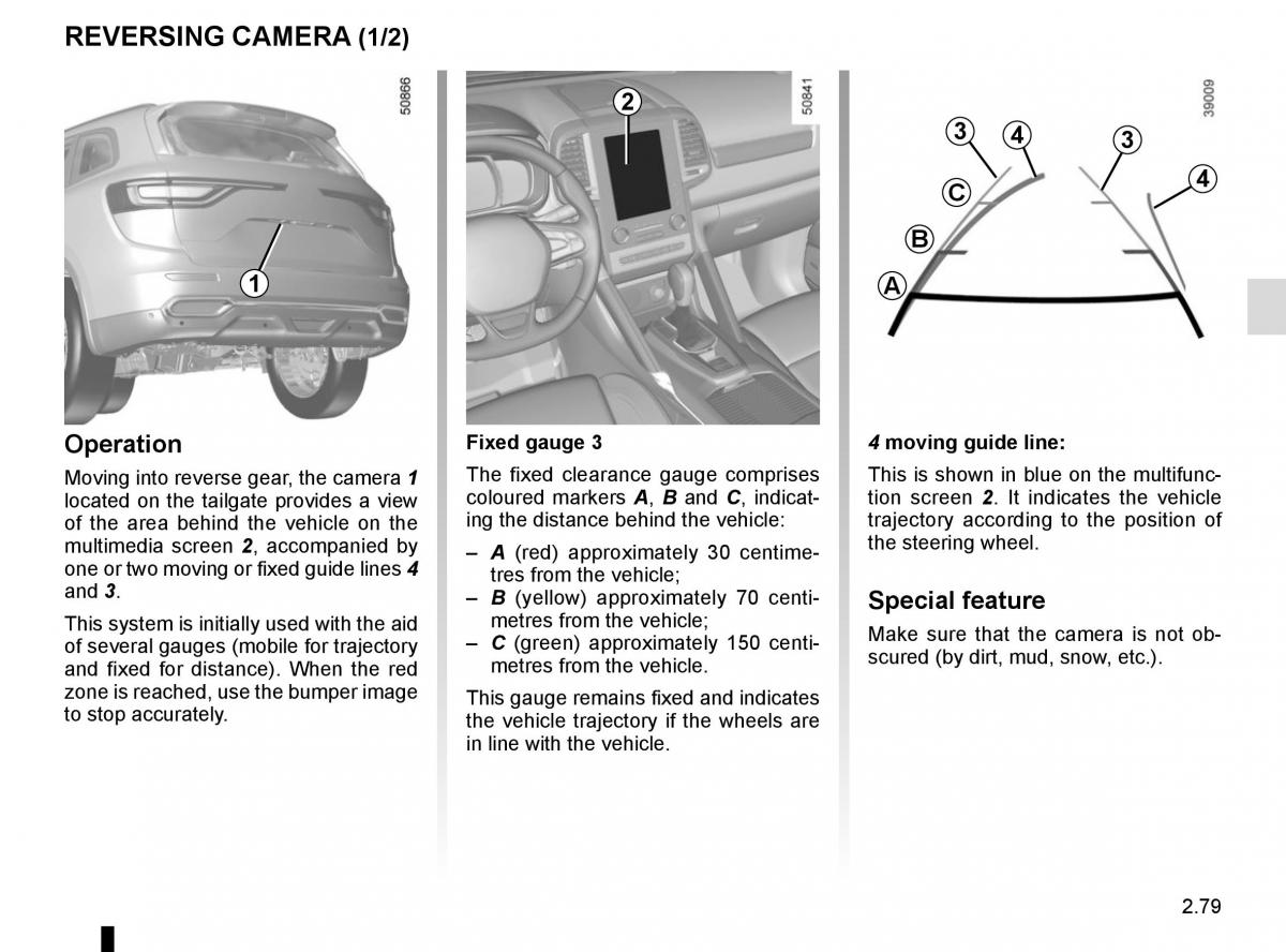 Renault Koleos II 2 owners manual / page 183