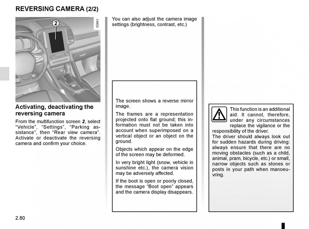 Renault Koleos II 2 owners manual / page 184