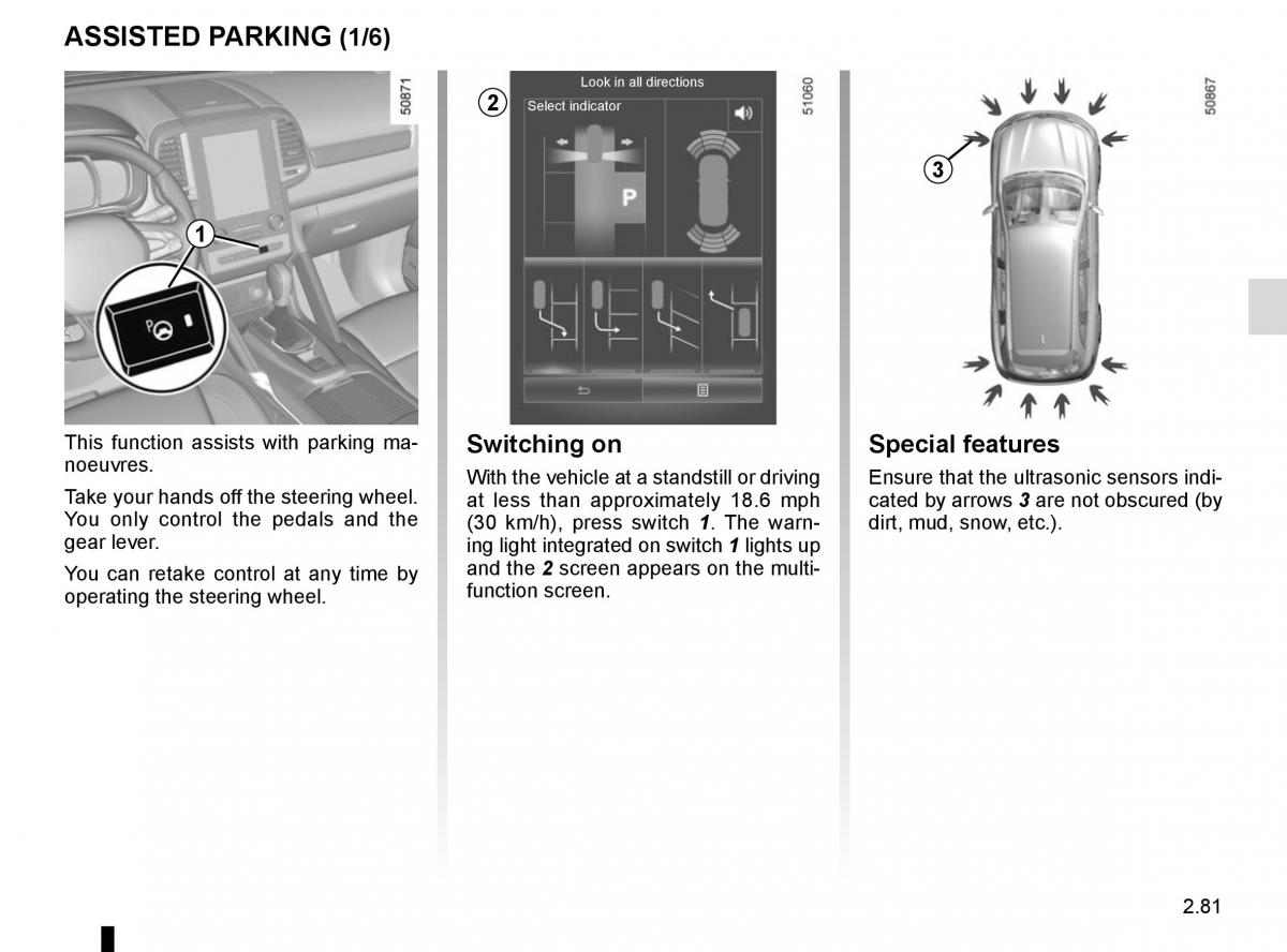 Renault Koleos II 2 owners manual / page 185