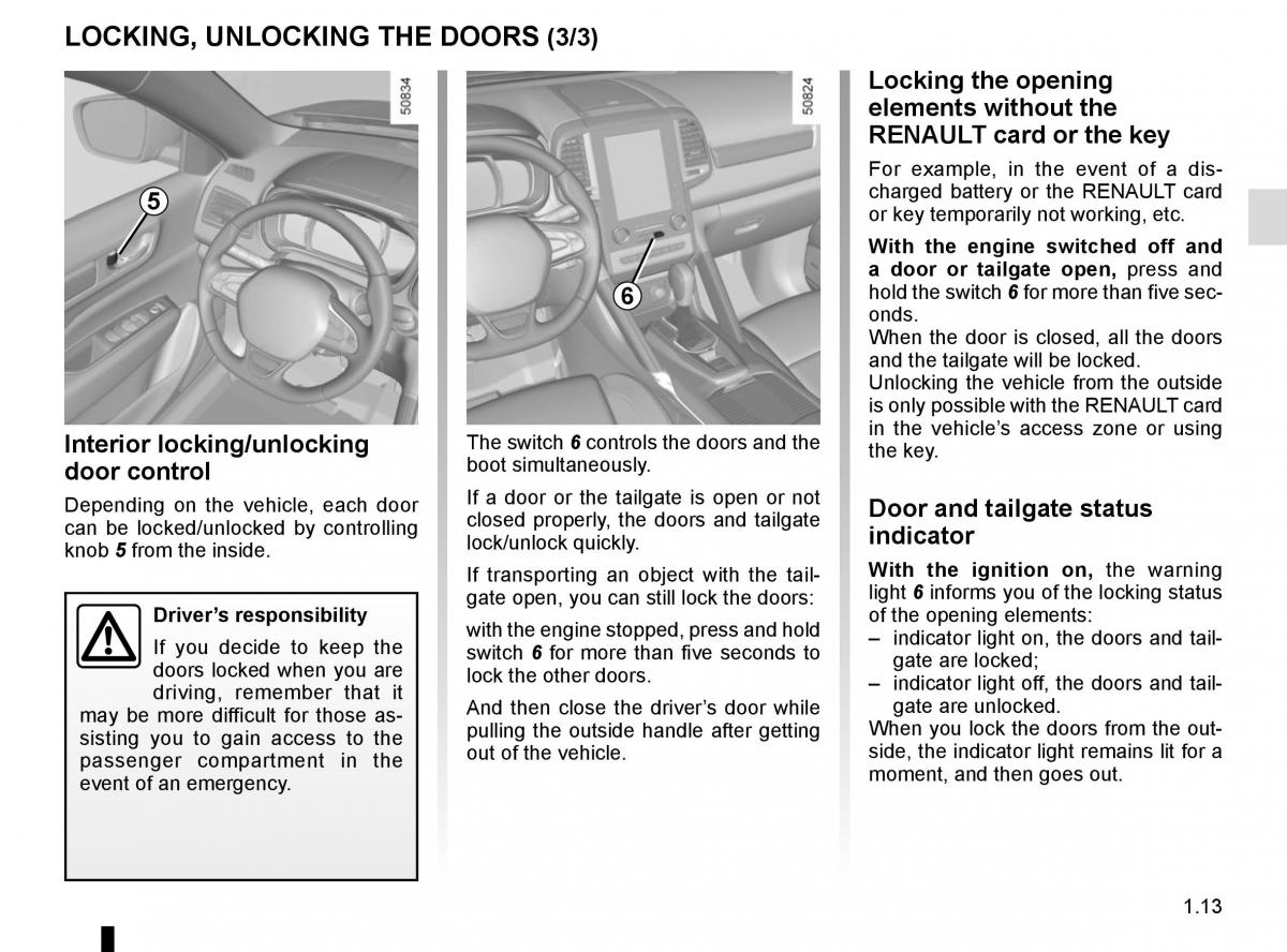 Renault Koleos II 2 owners manual / page 19