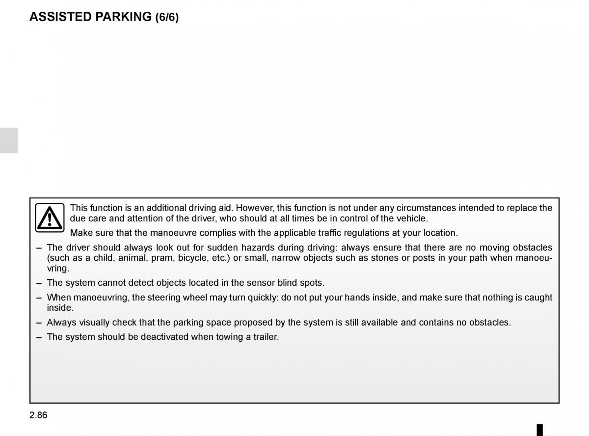 Renault Koleos II 2 owners manual / page 190