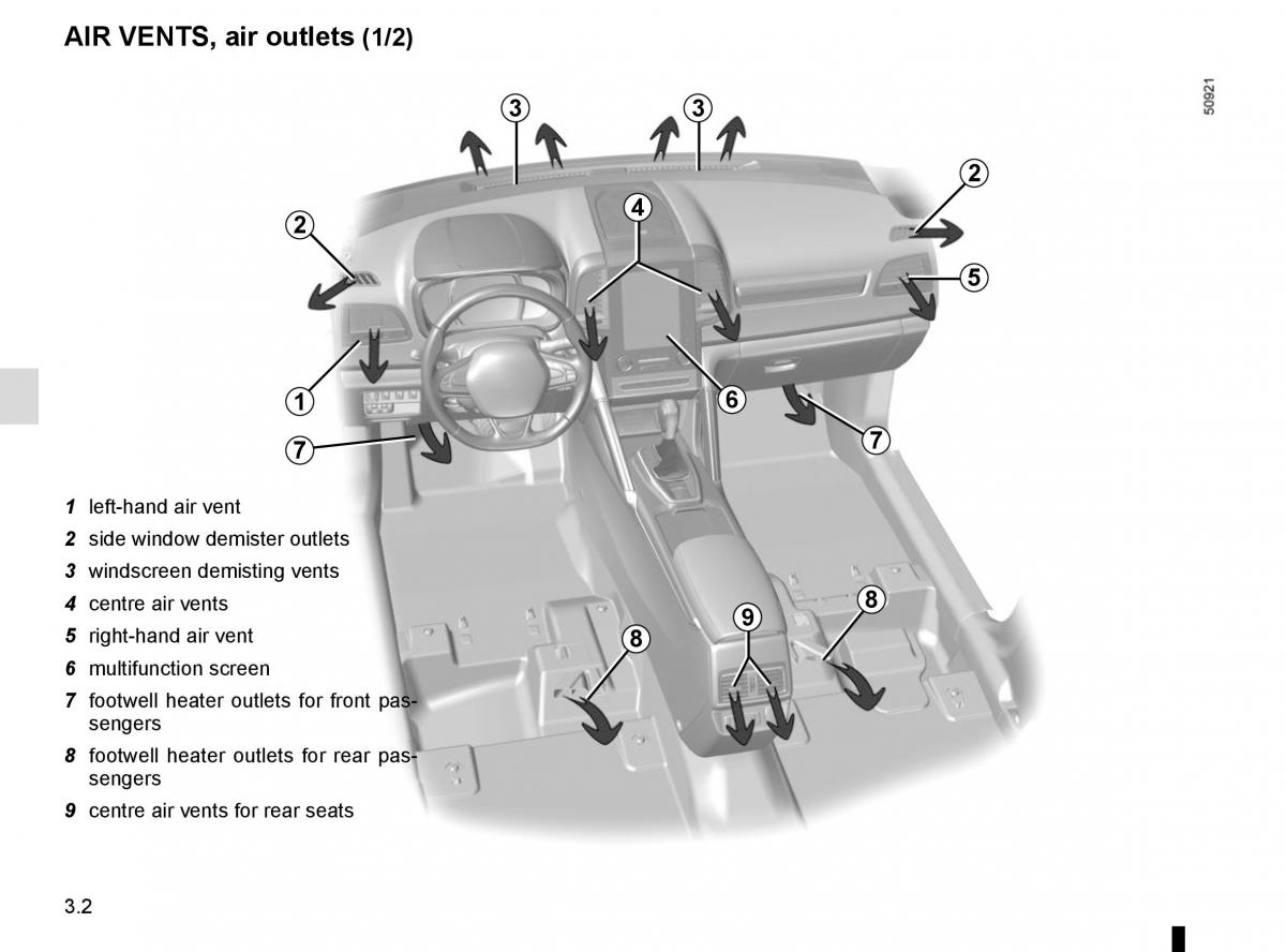 Renault Koleos II 2 owners manual / page 196