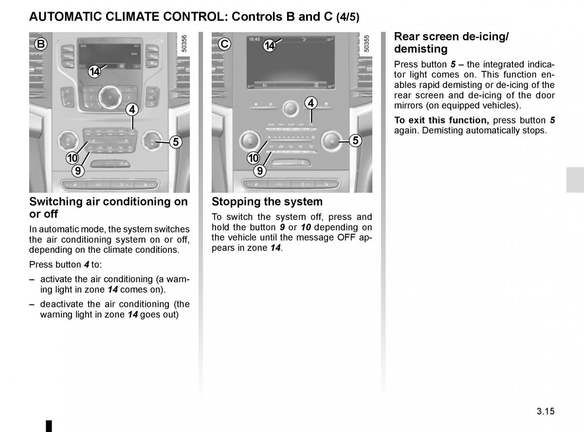 Renault Koleos II 2 owners manual / page 209