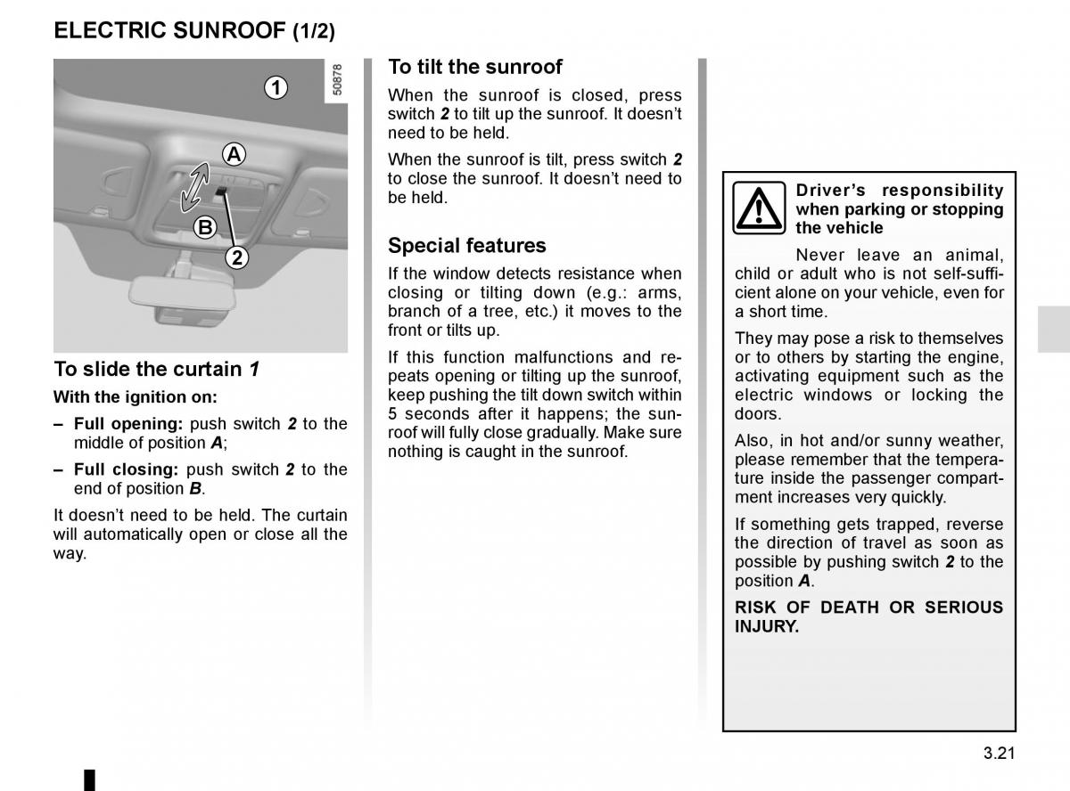 Renault Koleos II 2 owners manual / page 215