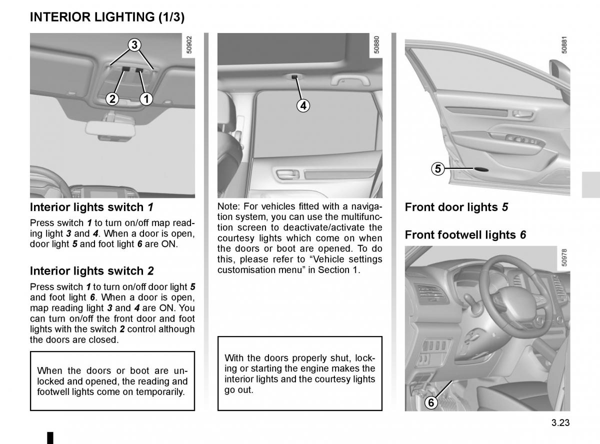 Renault Koleos II 2 owners manual / page 217