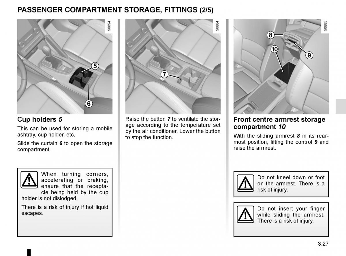 Renault Koleos II 2 owners manual / page 221