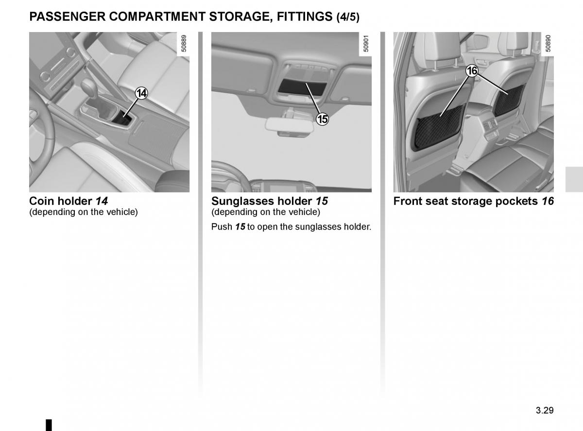 Renault Koleos II 2 owners manual / page 223