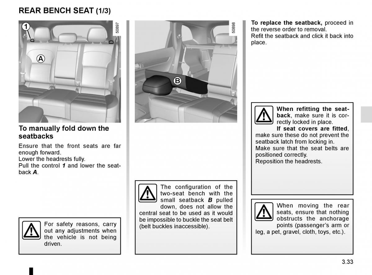 Renault Koleos II 2 owners manual / page 227