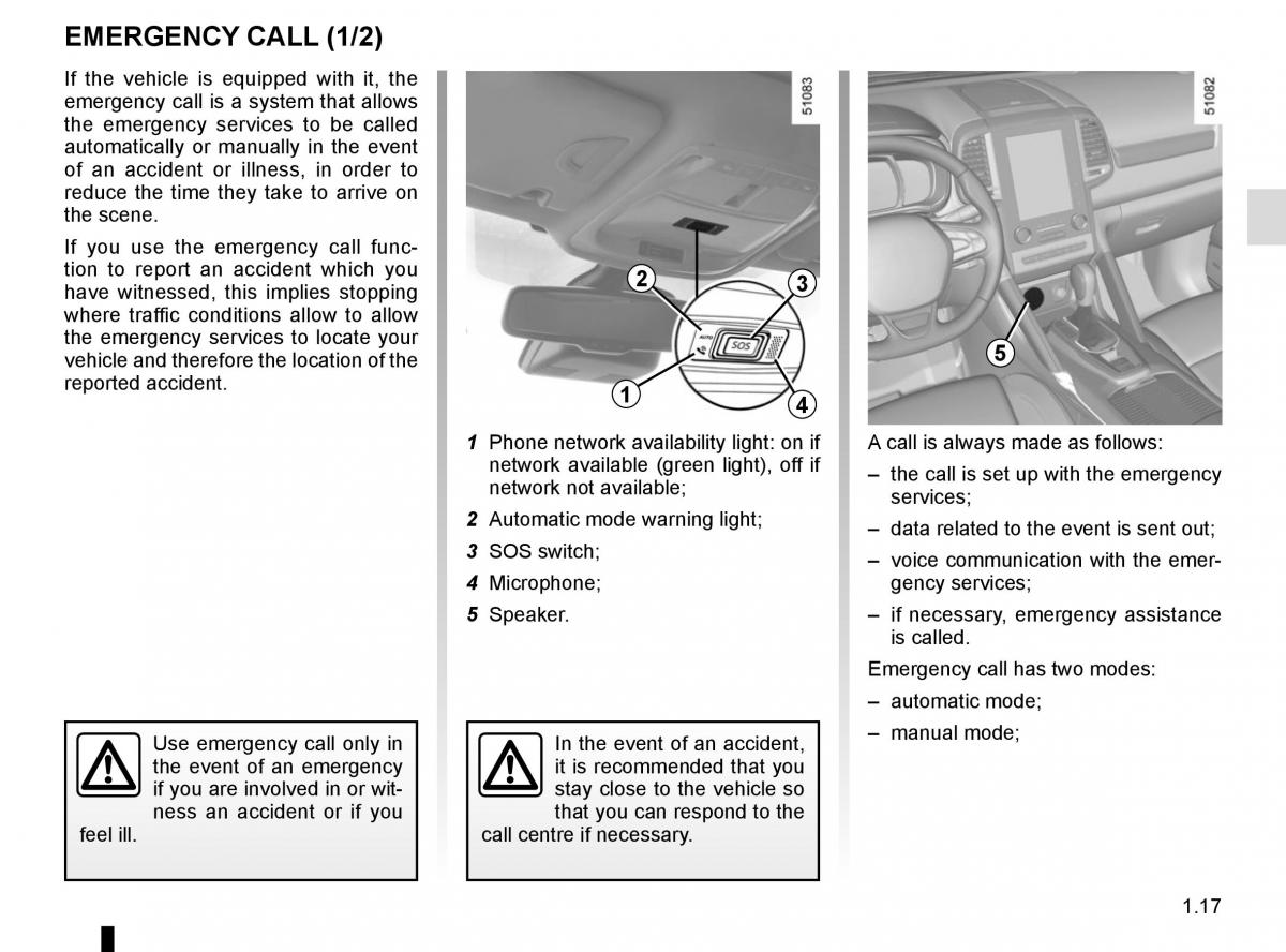 Renault Koleos II 2 owners manual / page 23