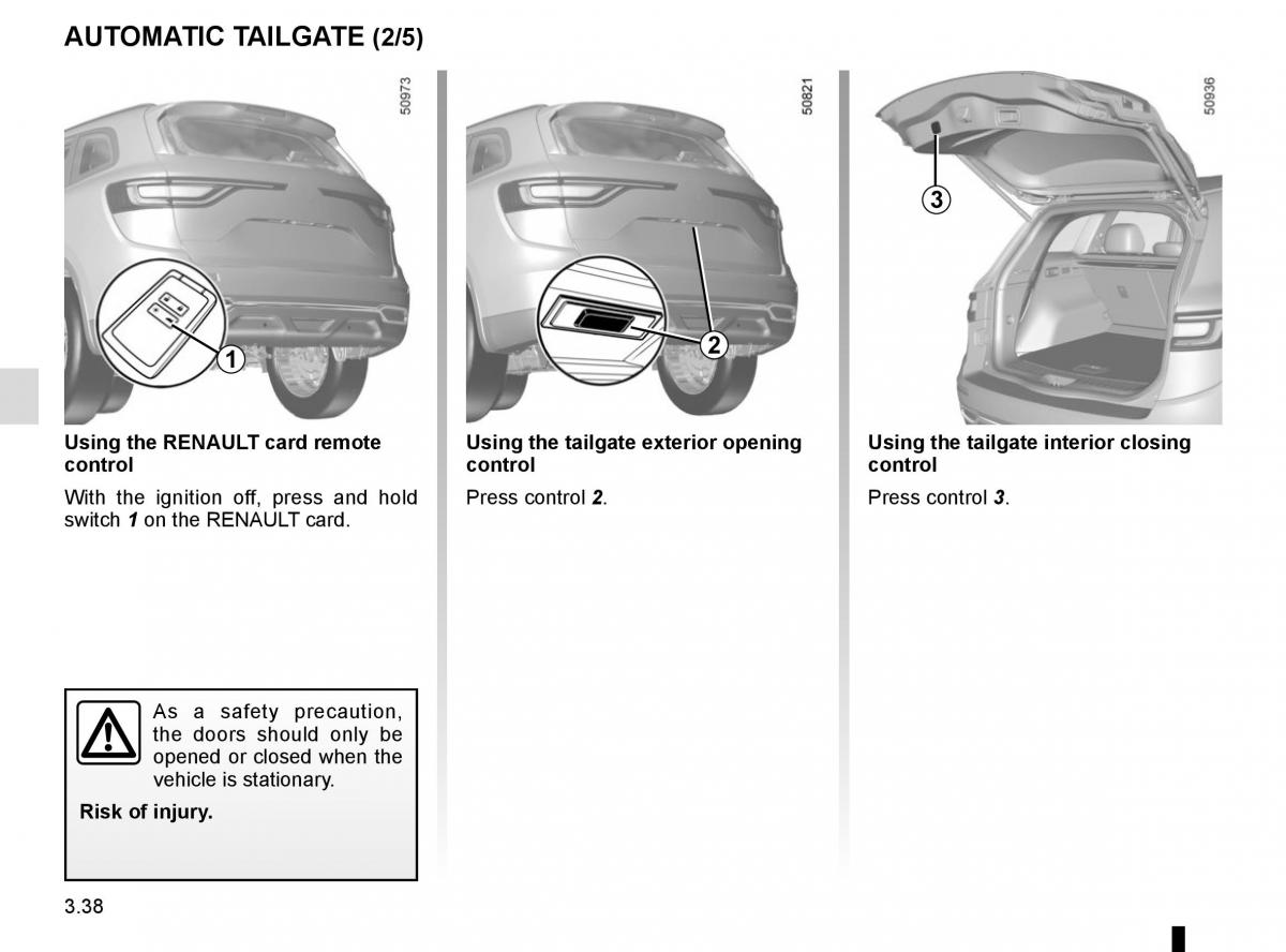 Renault Koleos II 2 owners manual / page 232