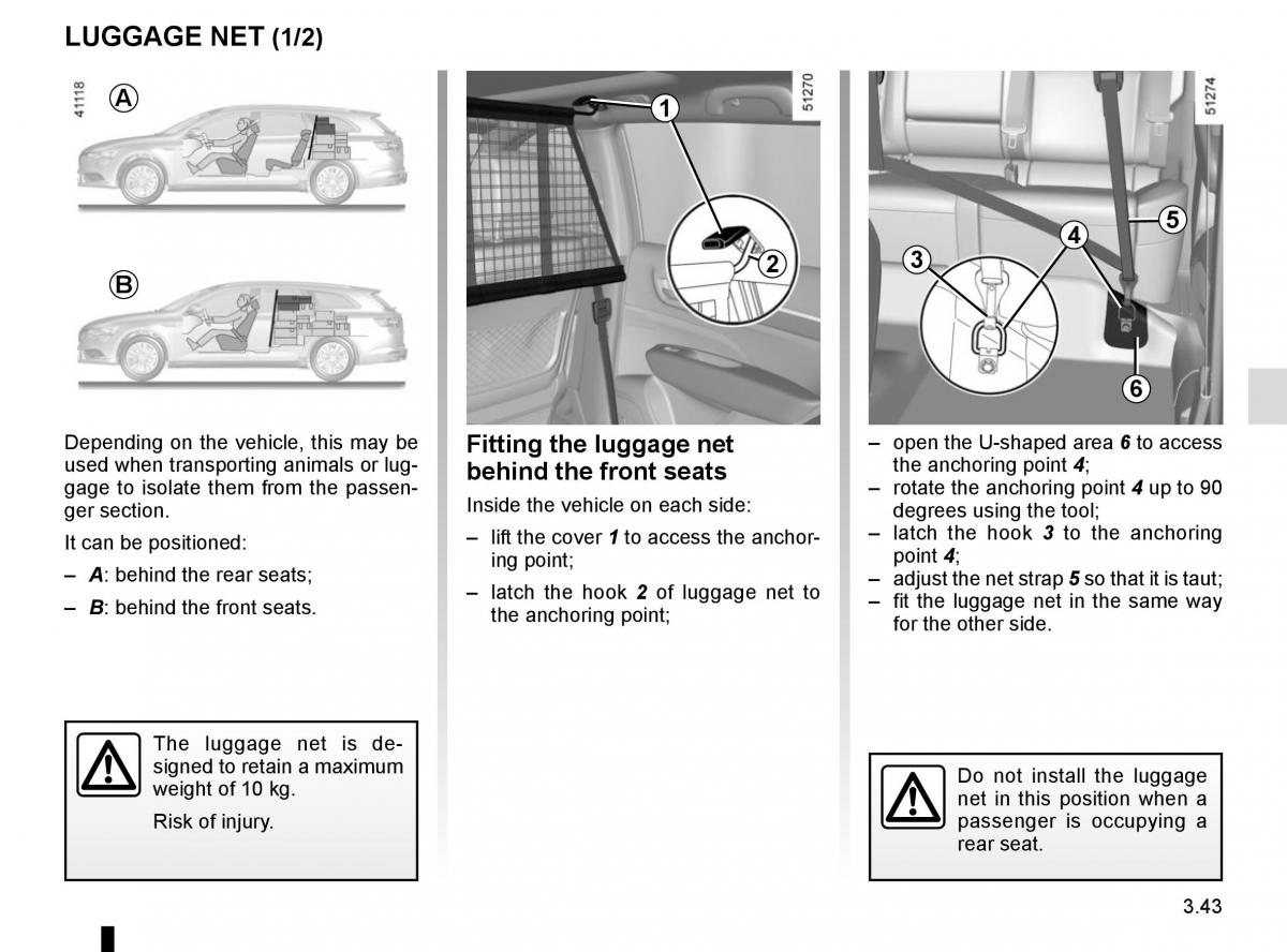 Renault Koleos II 2 owners manual / page 237