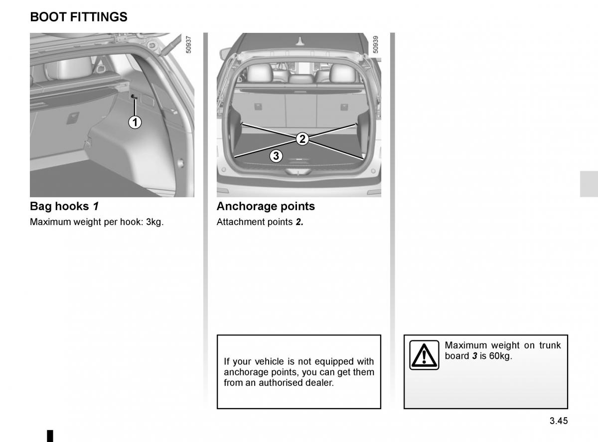 Renault Koleos II 2 owners manual / page 239