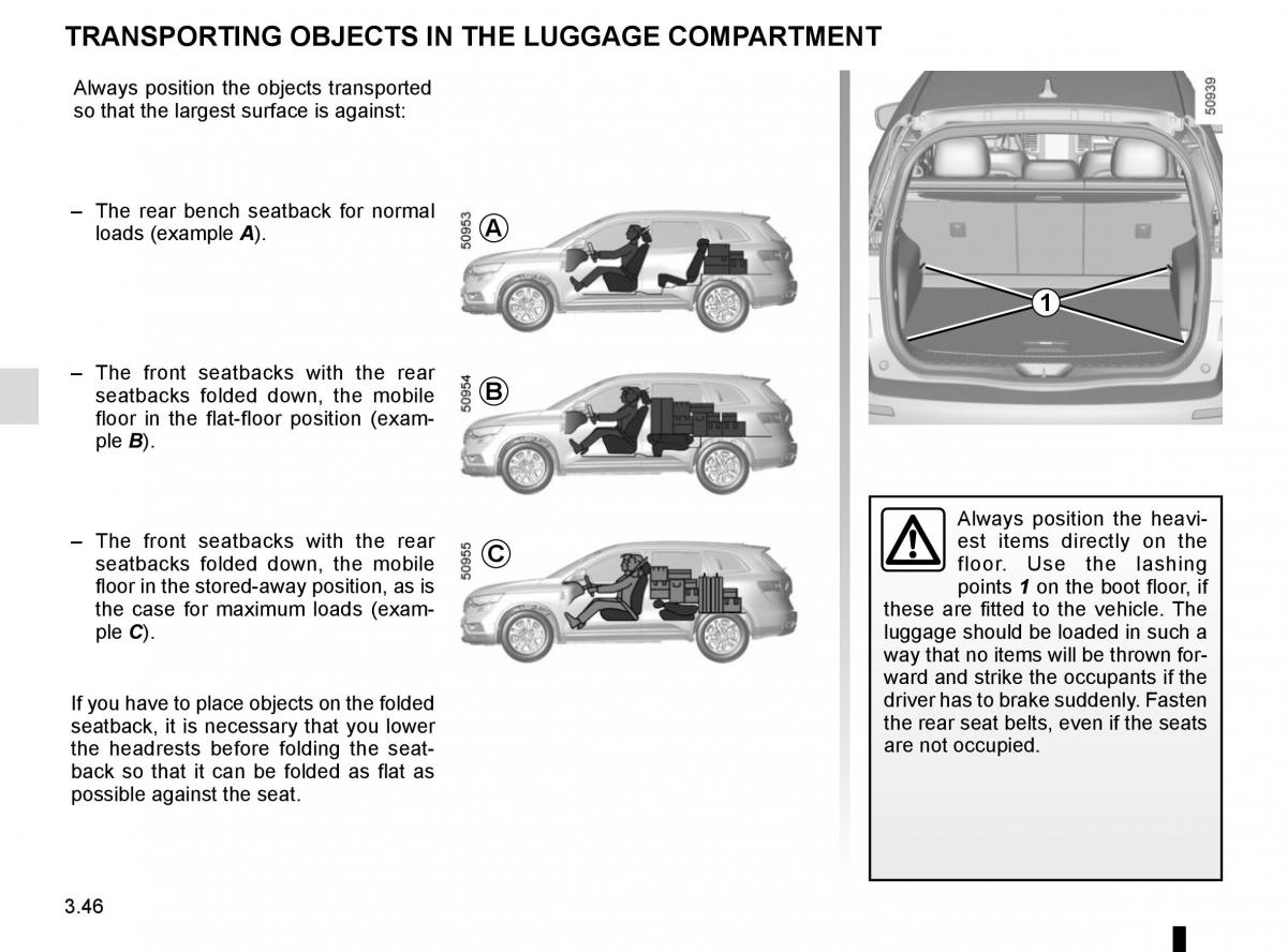 Renault Koleos II 2 owners manual / page 240