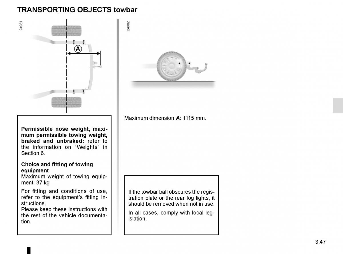 Renault Koleos II 2 owners manual / page 241