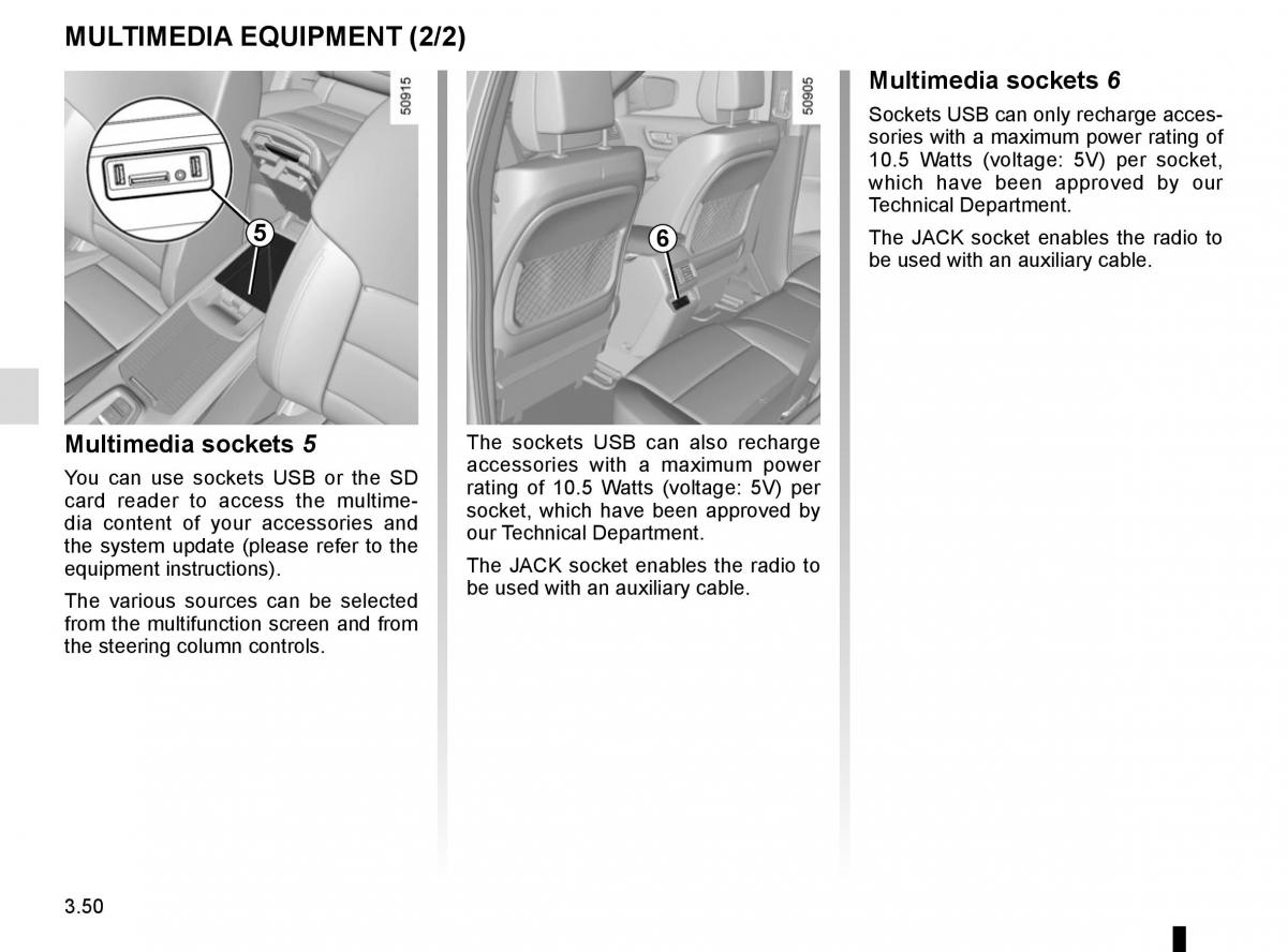 Renault Koleos II 2 owners manual / page 244