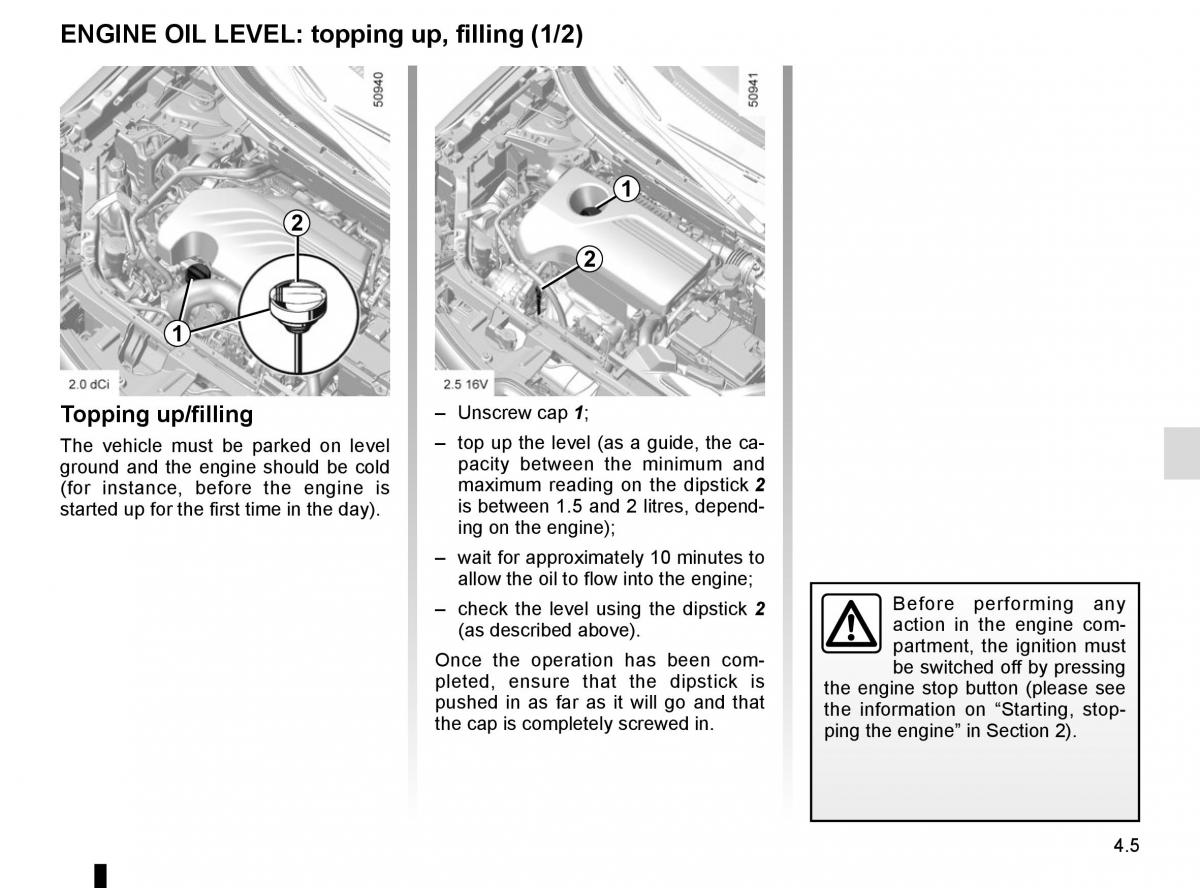 Renault Koleos II 2 owners manual / page 249