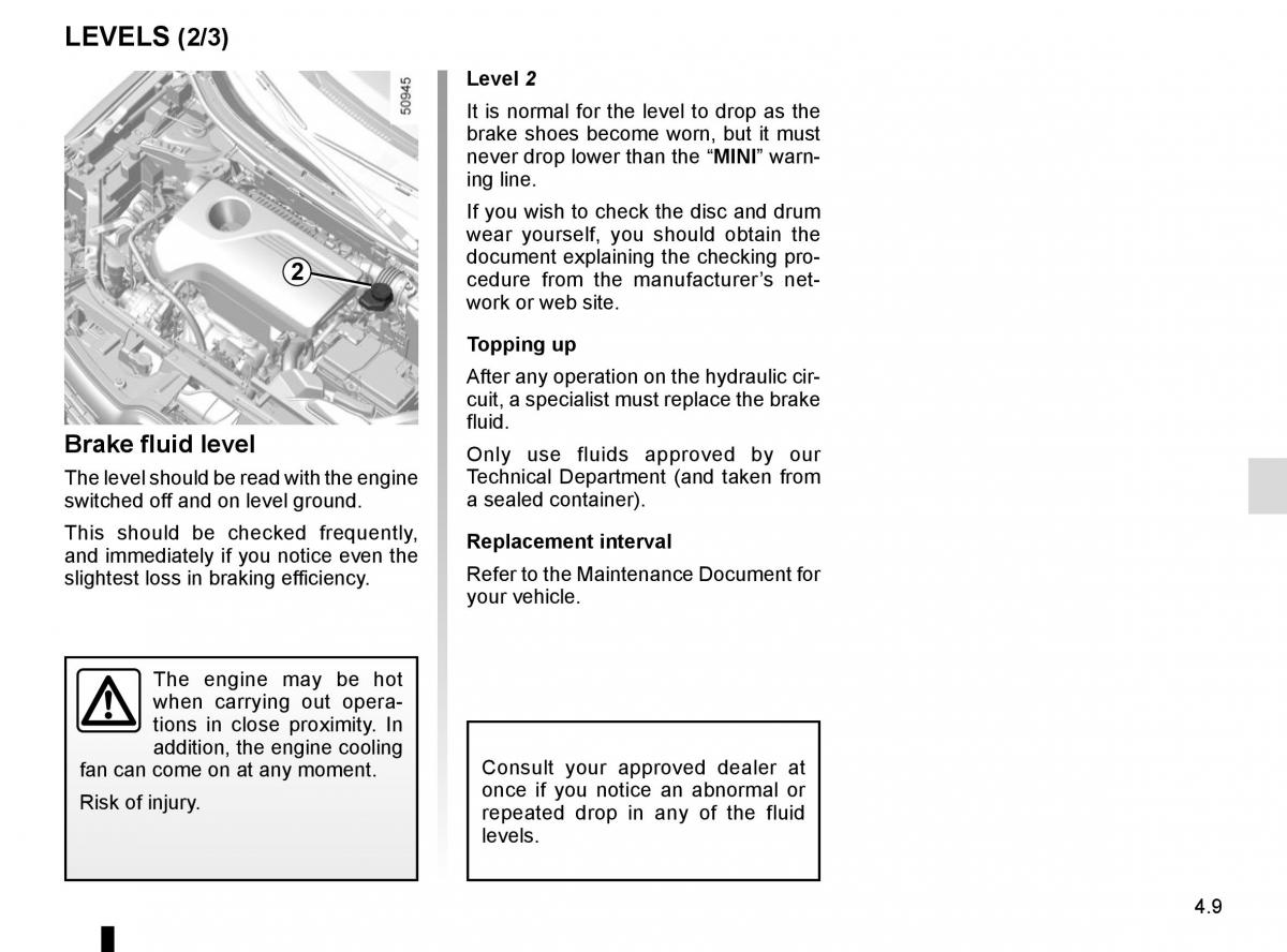 Renault Koleos II 2 owners manual / page 253