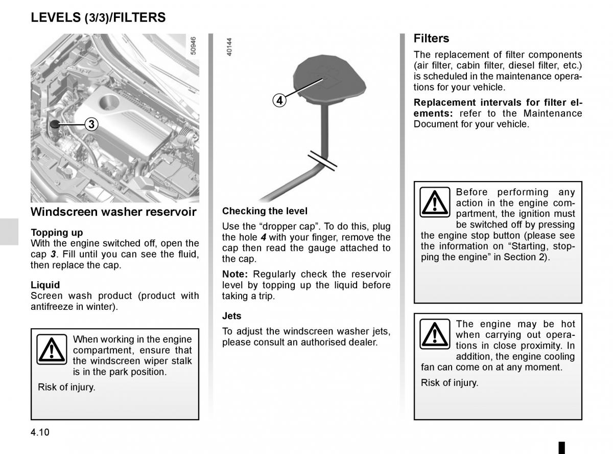 Renault Koleos II 2 owners manual / page 254