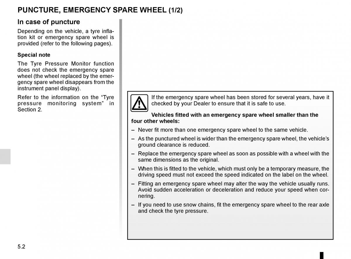 Renault Koleos II 2 owners manual / page 264