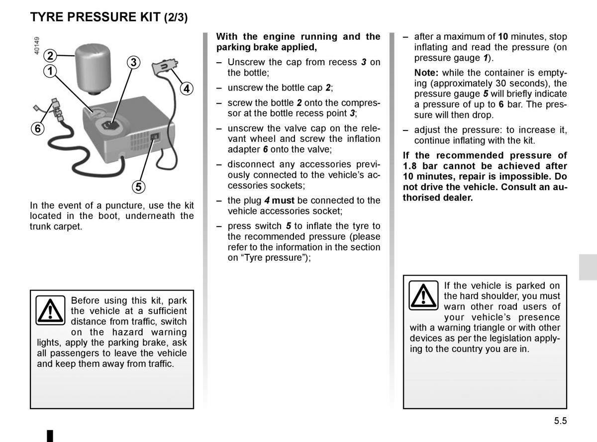 Renault Koleos II 2 owners manual / page 267