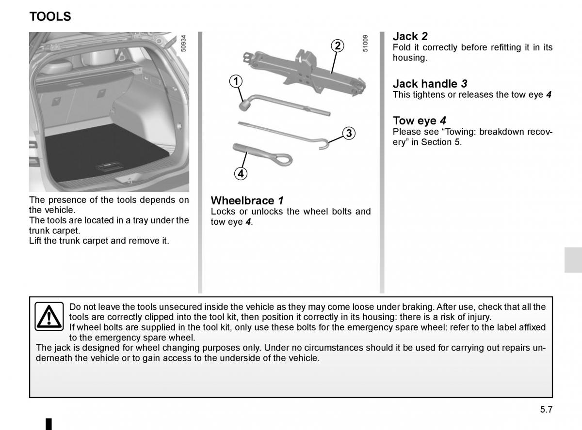 Renault Koleos II 2 owners manual / page 269