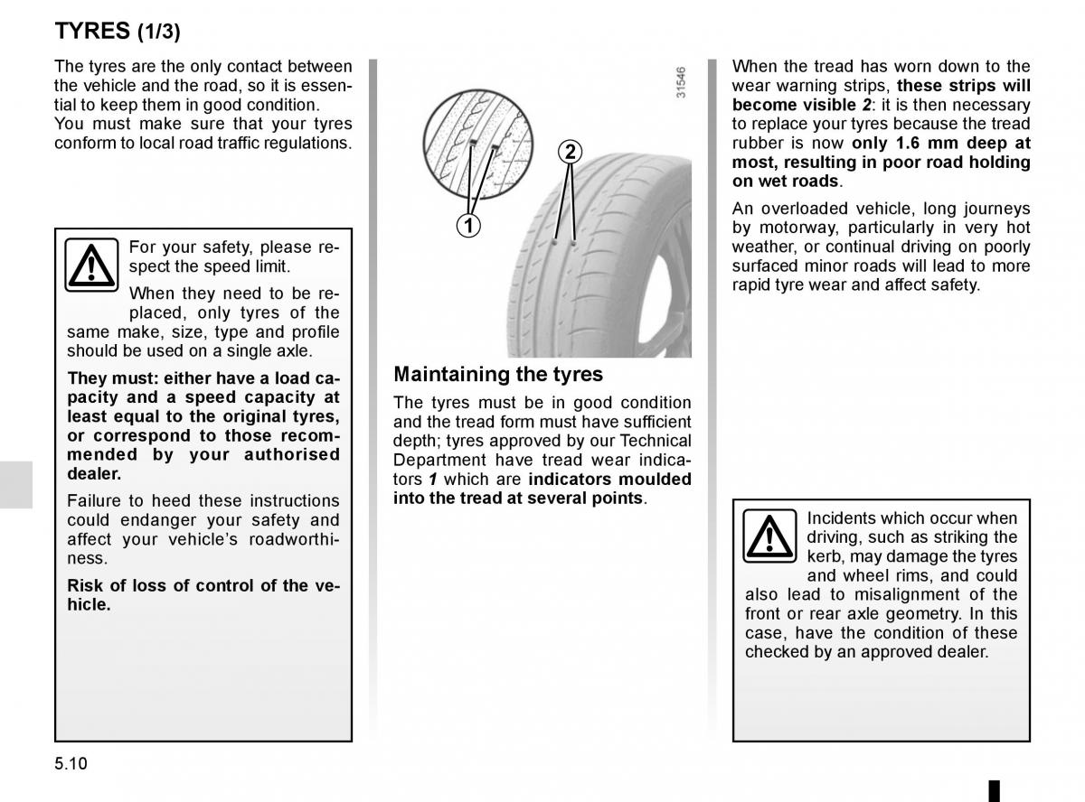 Renault Koleos II 2 owners manual / page 272