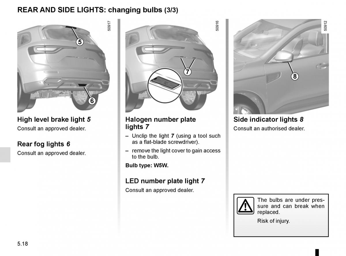 Renault Koleos II 2 owners manual / page 280