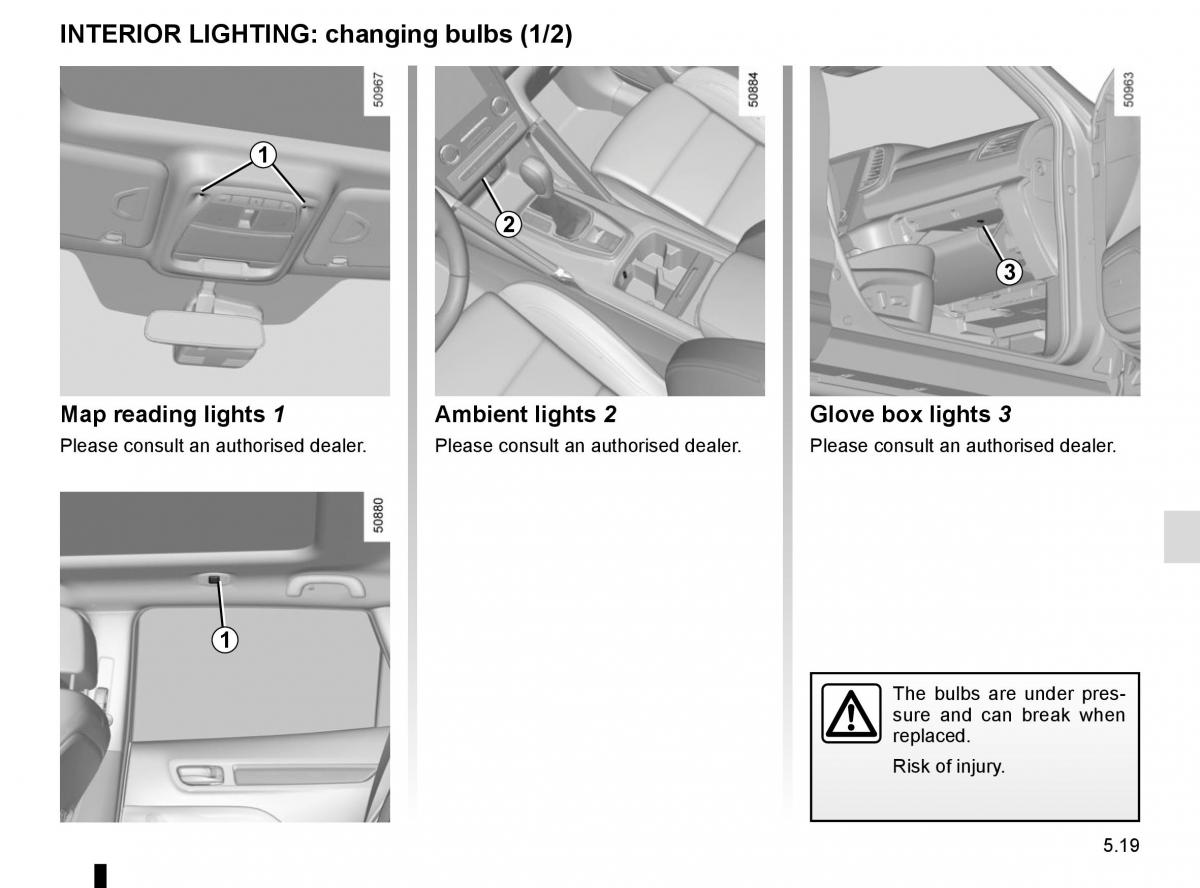 Renault Koleos II 2 owners manual / page 281