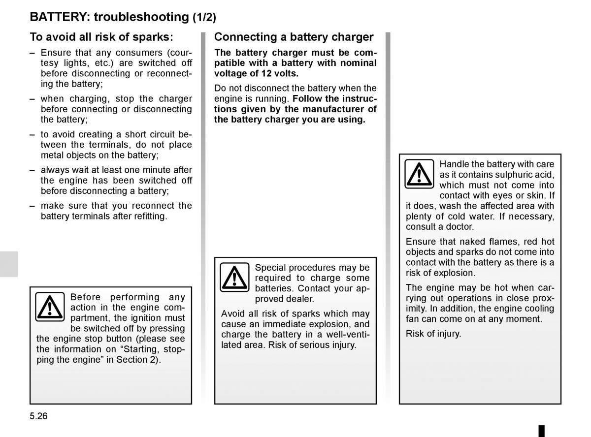 Renault Koleos II 2 owners manual / page 288