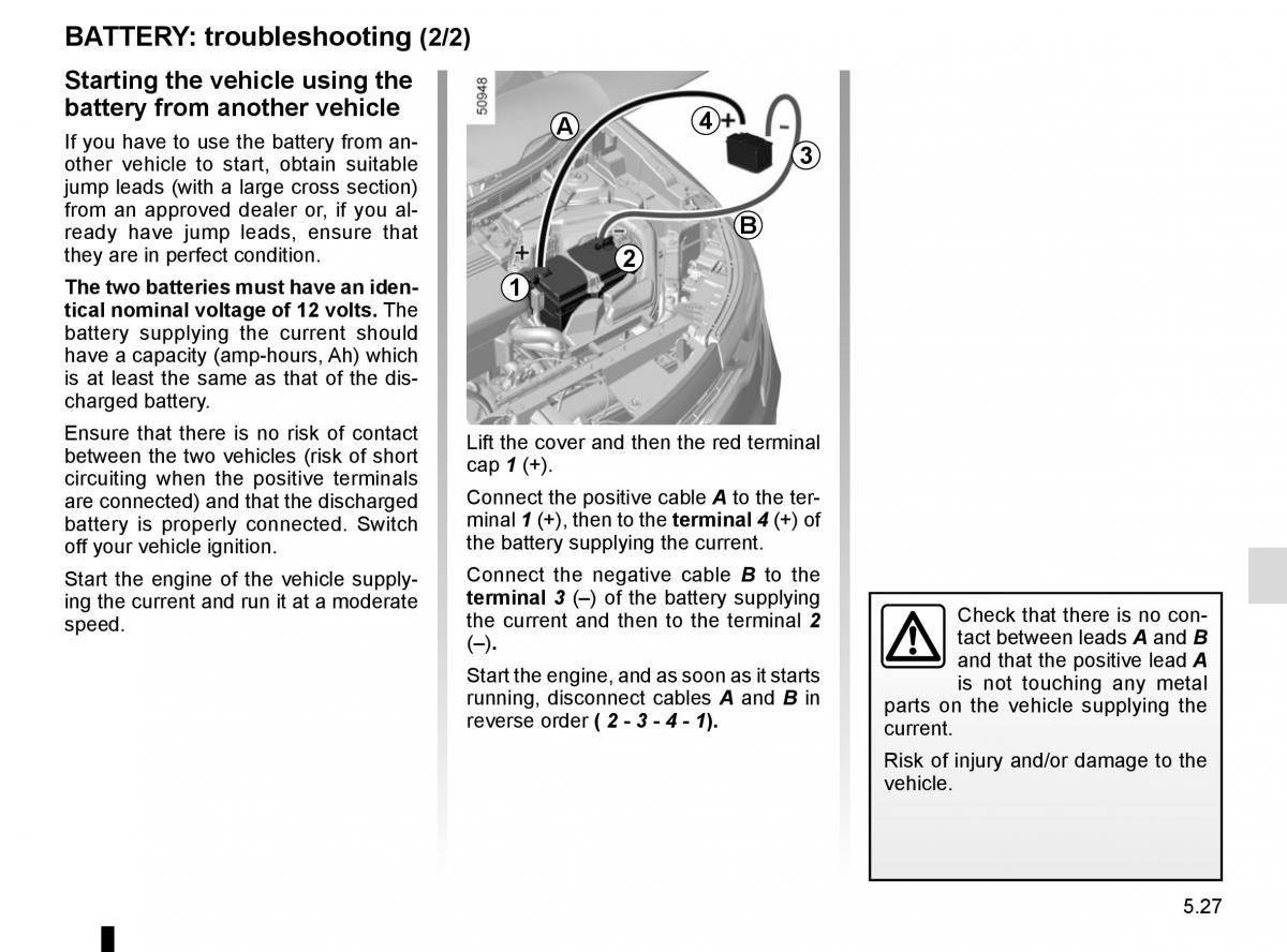 Renault Koleos II 2 owners manual / page 289