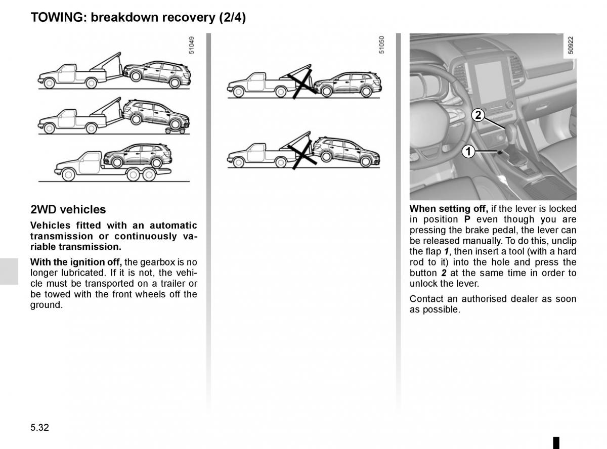 Renault Koleos II 2 owners manual / page 294