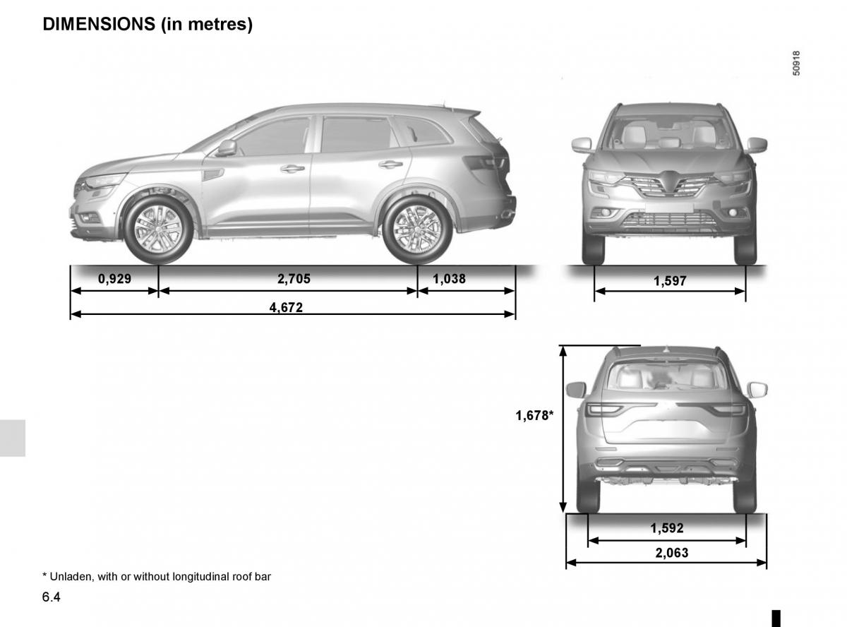 Renault Koleos II 2 owners manual / page 308