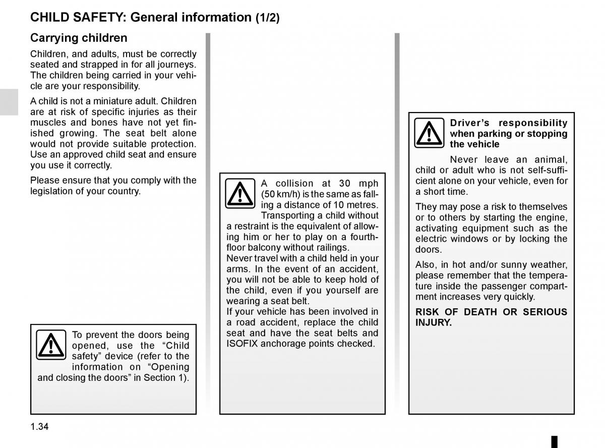 Renault Koleos II 2 owners manual / page 40