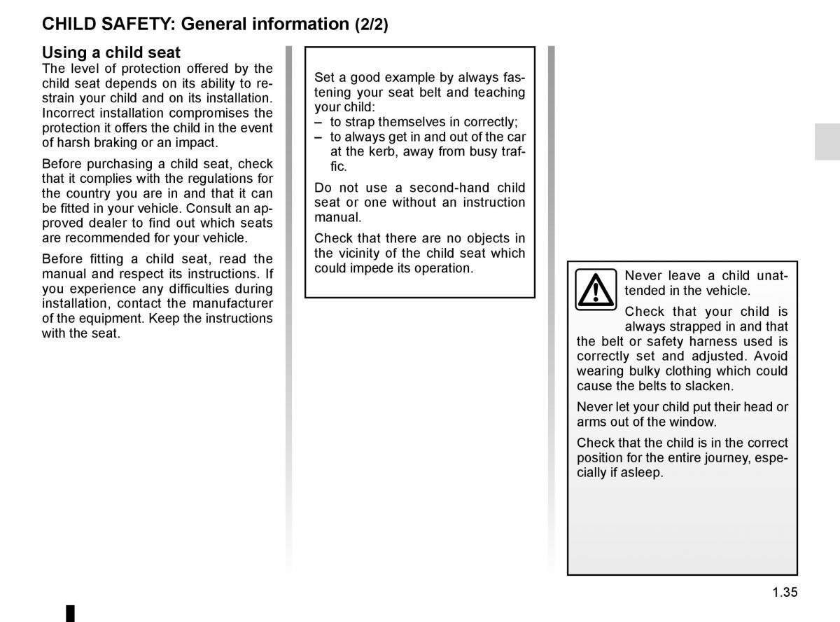 Renault Koleos II 2 owners manual / page 41