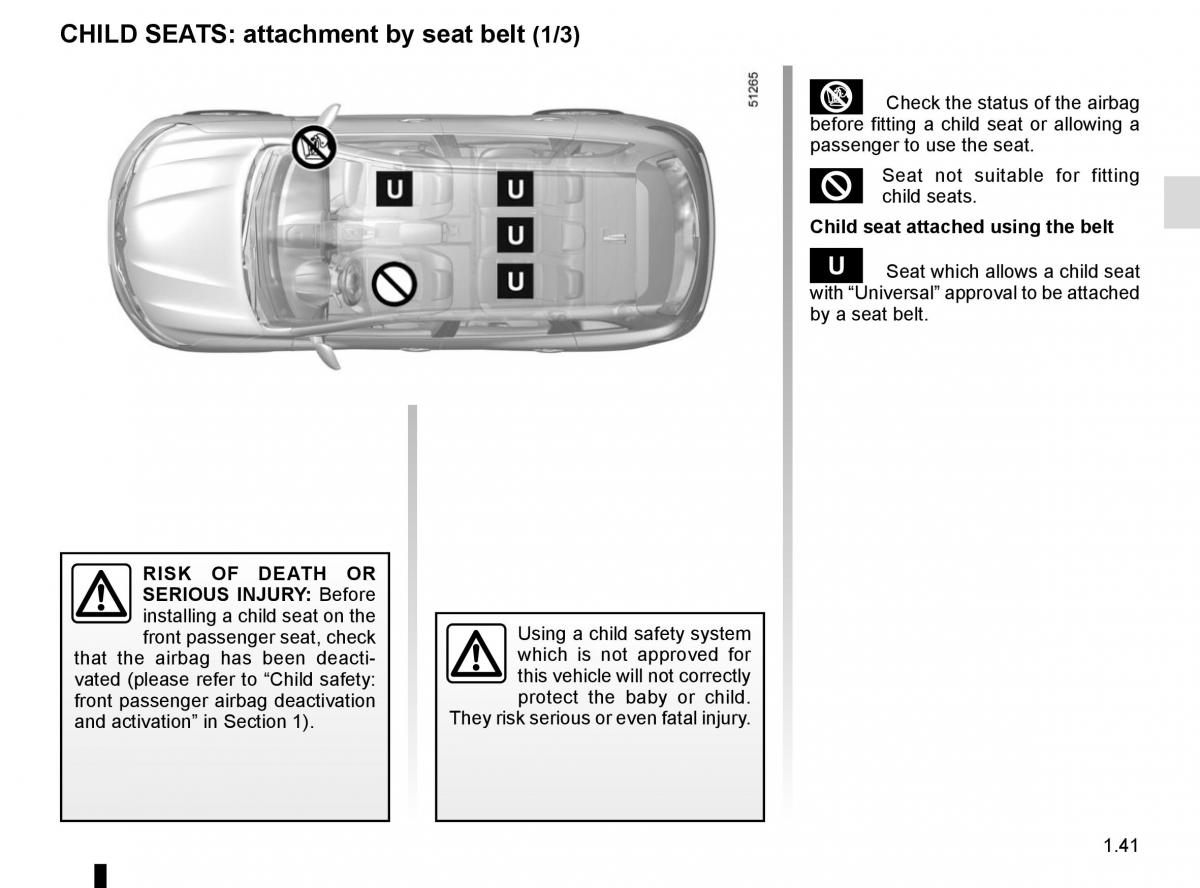 Renault Koleos II 2 owners manual / page 47