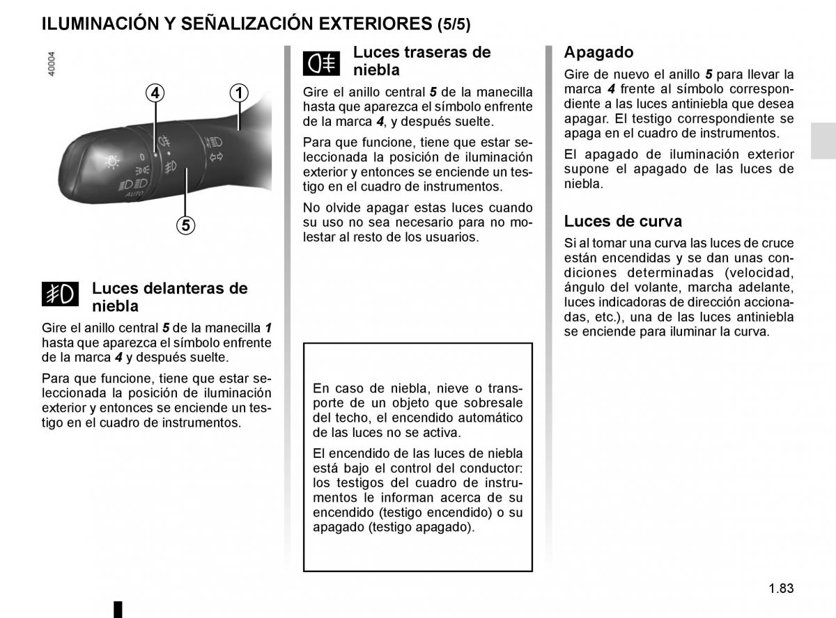 Renault Koleos II 2 manual del propietario / page 89