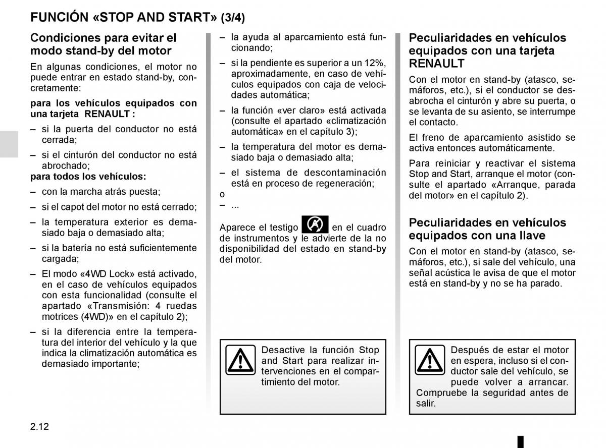 Renault Koleos II 2 manual del propietario / page 116