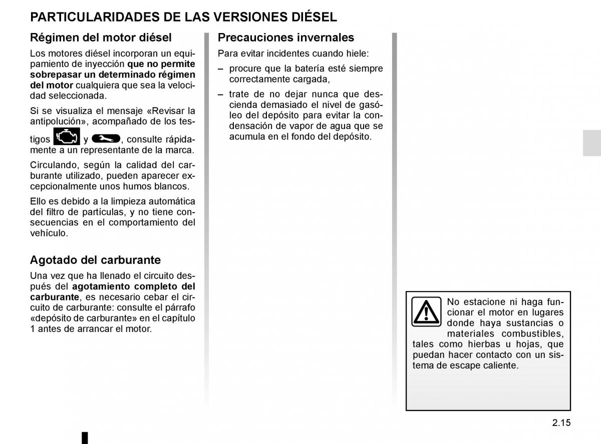 Renault Koleos II 2 manual del propietario / page 119