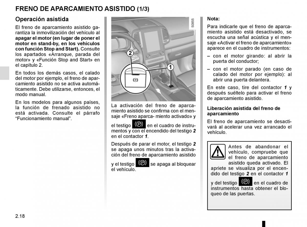 Renault Koleos II 2 manual del propietario / page 122