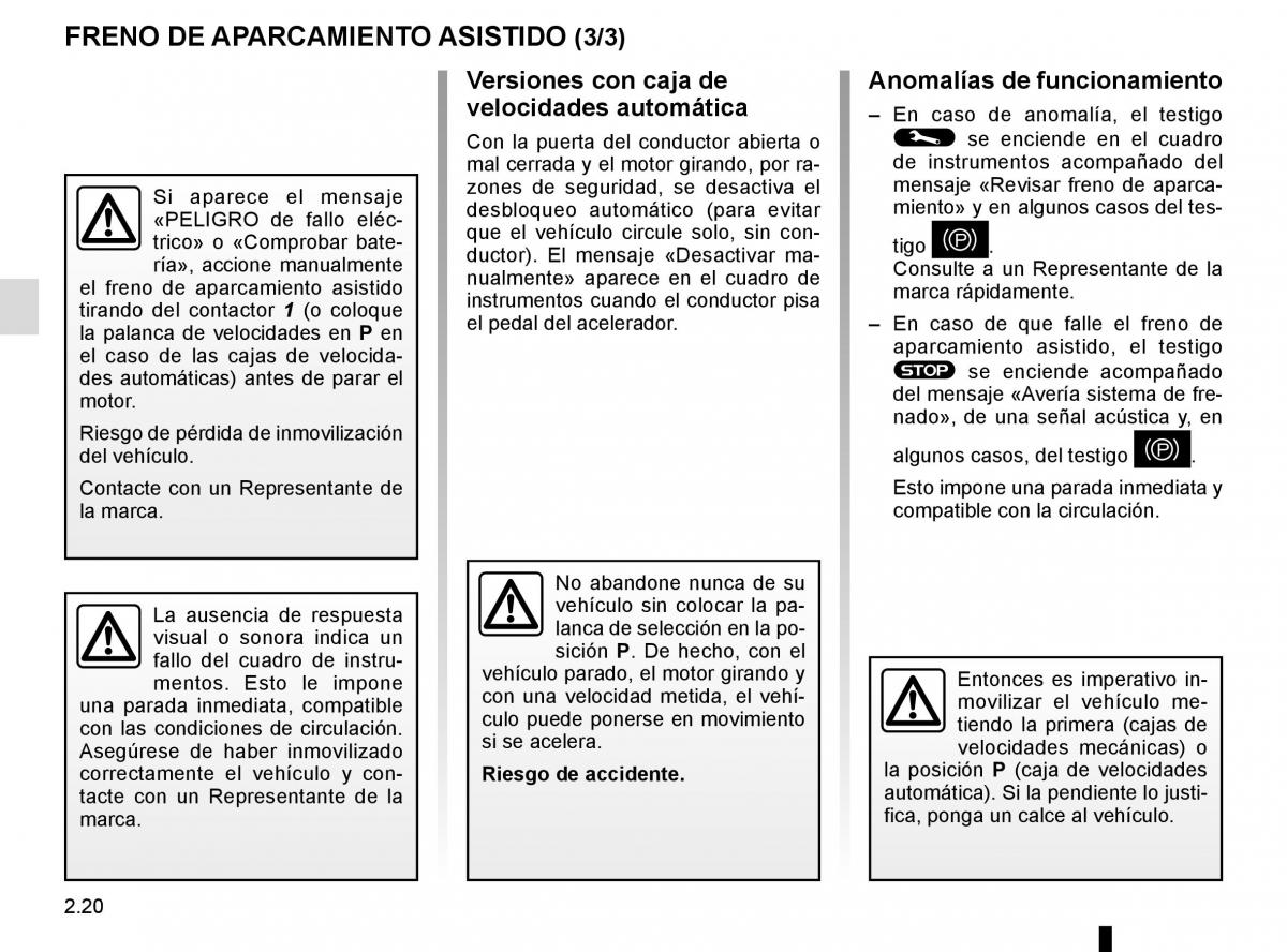 Renault Koleos II 2 manual del propietario / page 124