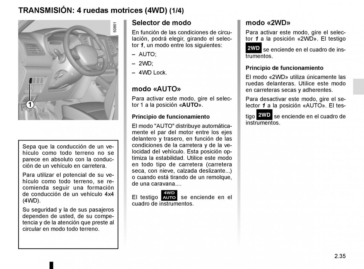 Renault Koleos II 2 manual del propietario / page 139