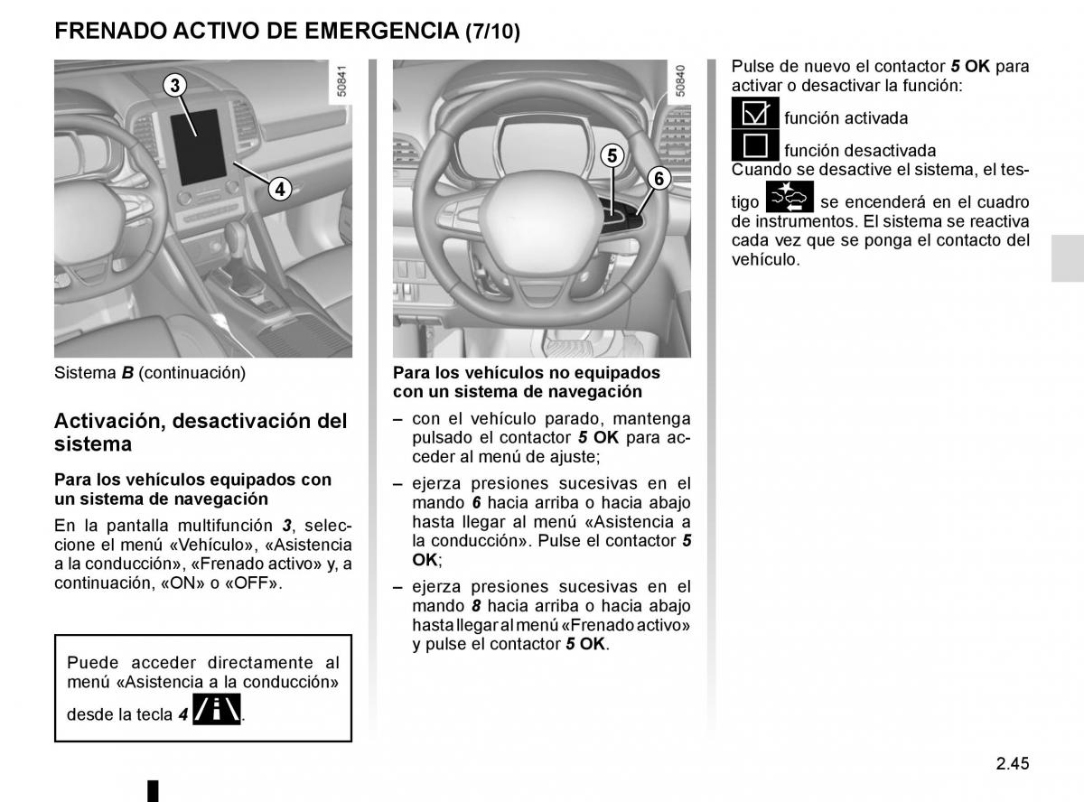 Renault Koleos II 2 manual del propietario / page 149