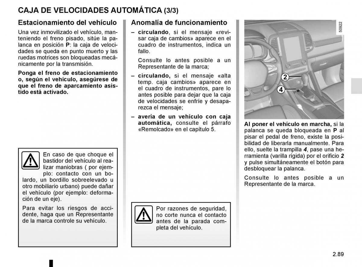 Renault Koleos II 2 manual del propietario / page 193