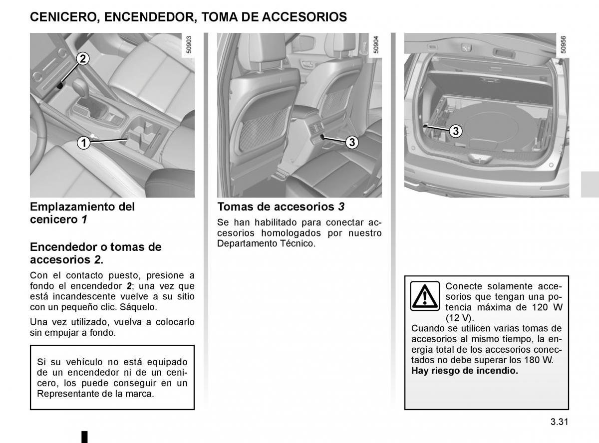 Renault Koleos II 2 manual del propietario / page 225