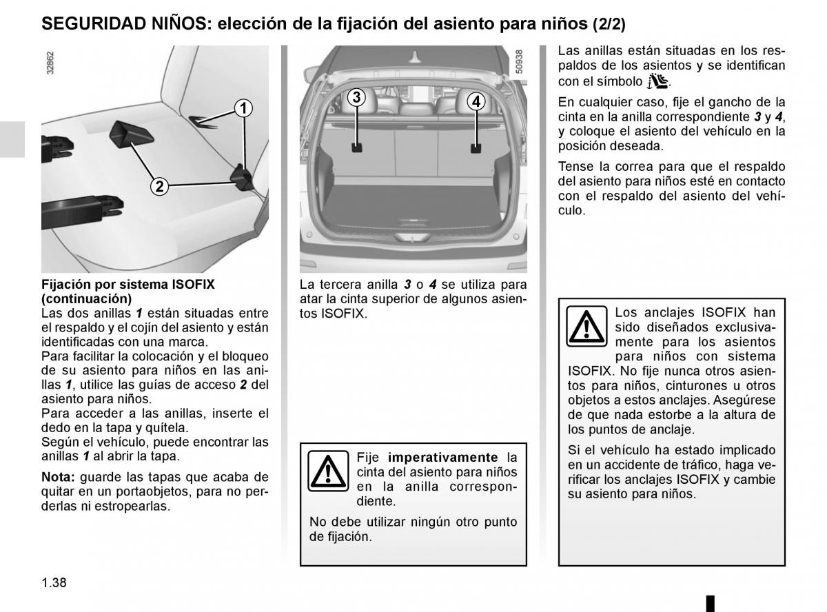 Renault Koleos II 2 manual del propietario / page 44