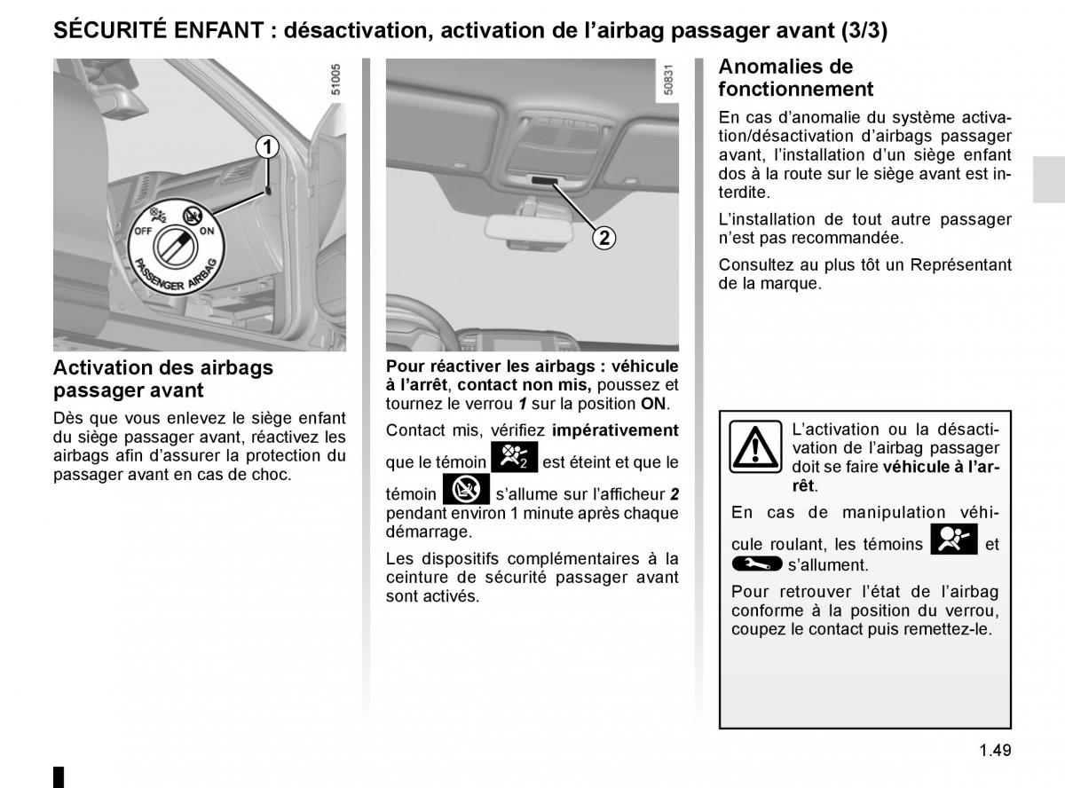 Renault Koleos II 2 manuel du proprietaire / page 55