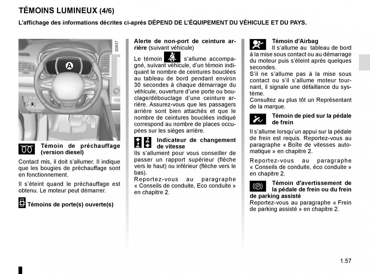 Renault Koleos II 2 manuel du proprietaire / page 63