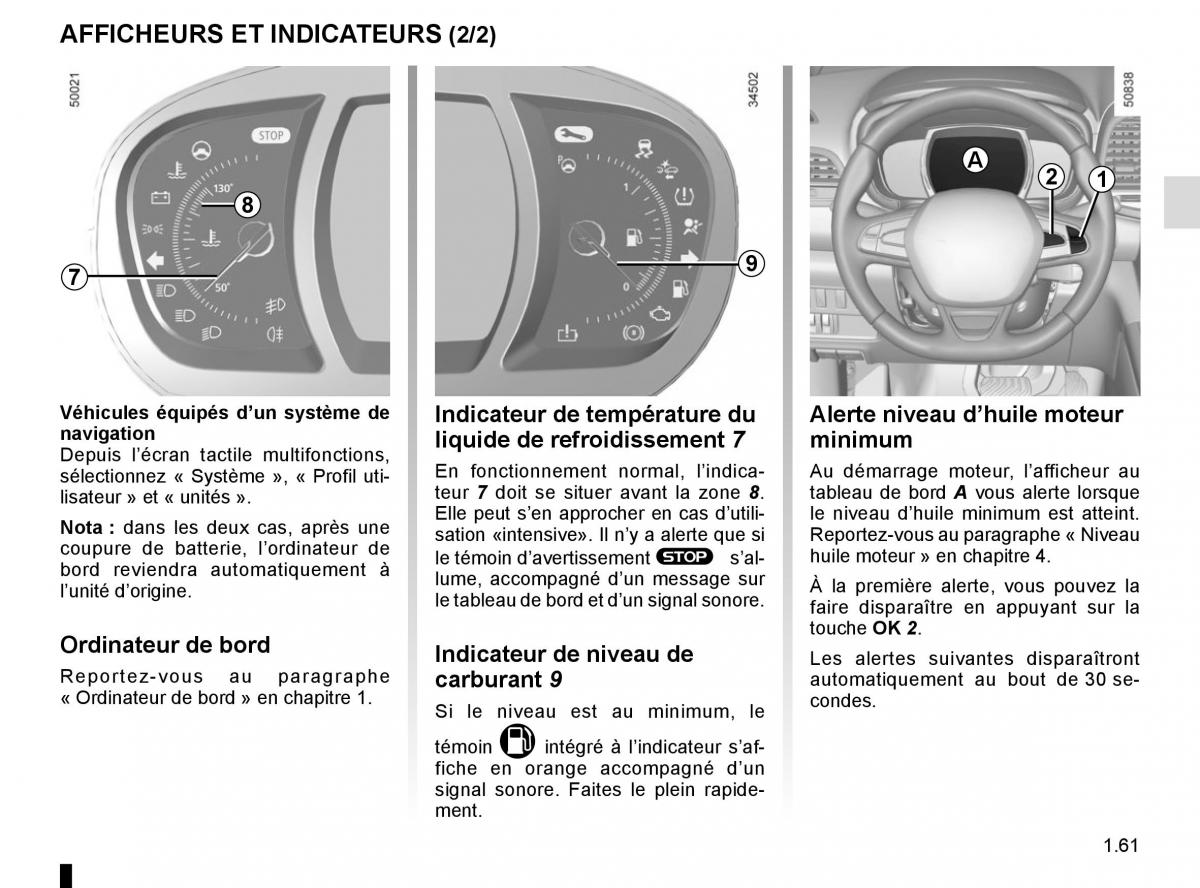 Renault Koleos II 2 manuel du proprietaire / page 67