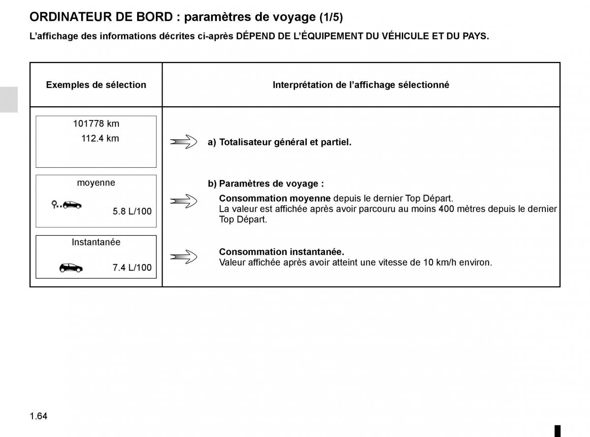 Renault Koleos II 2 manuel du proprietaire / page 70