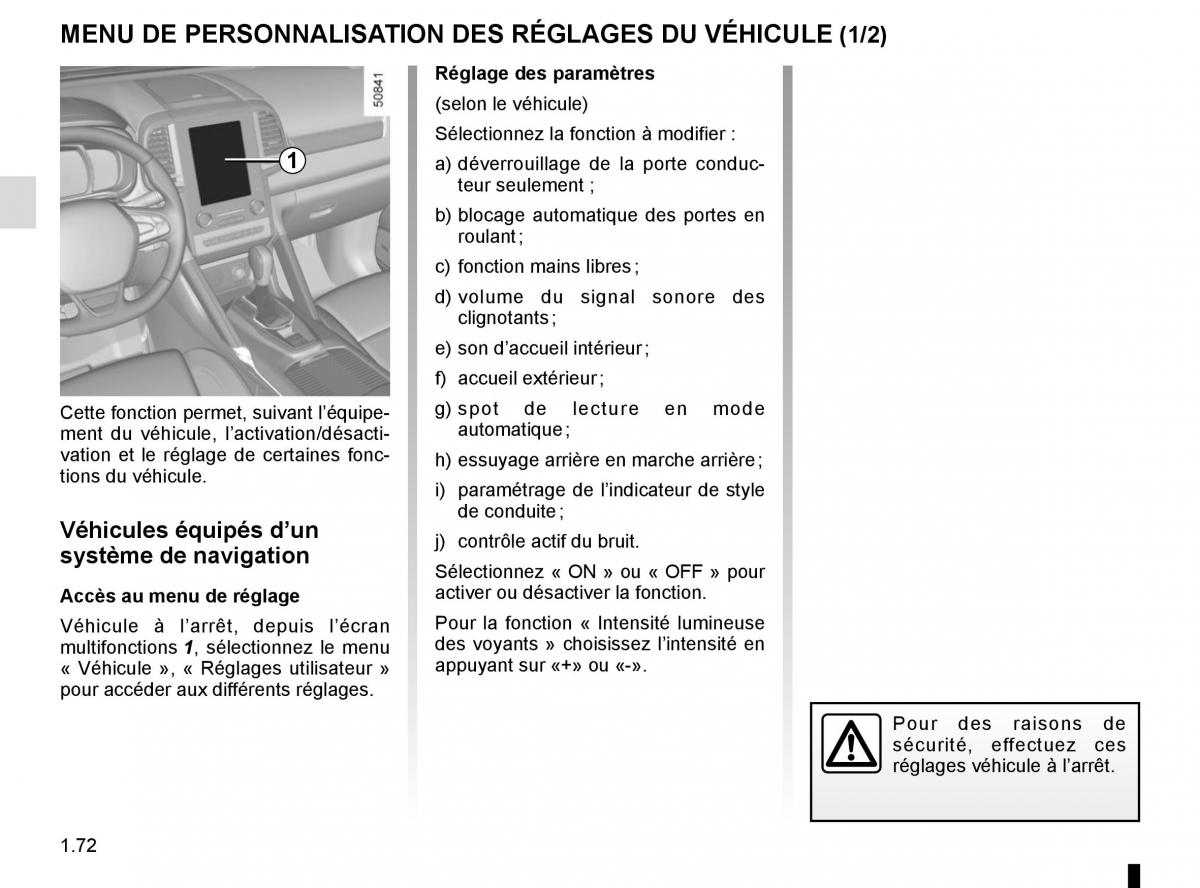 Renault Koleos II 2 manuel du proprietaire / page 78